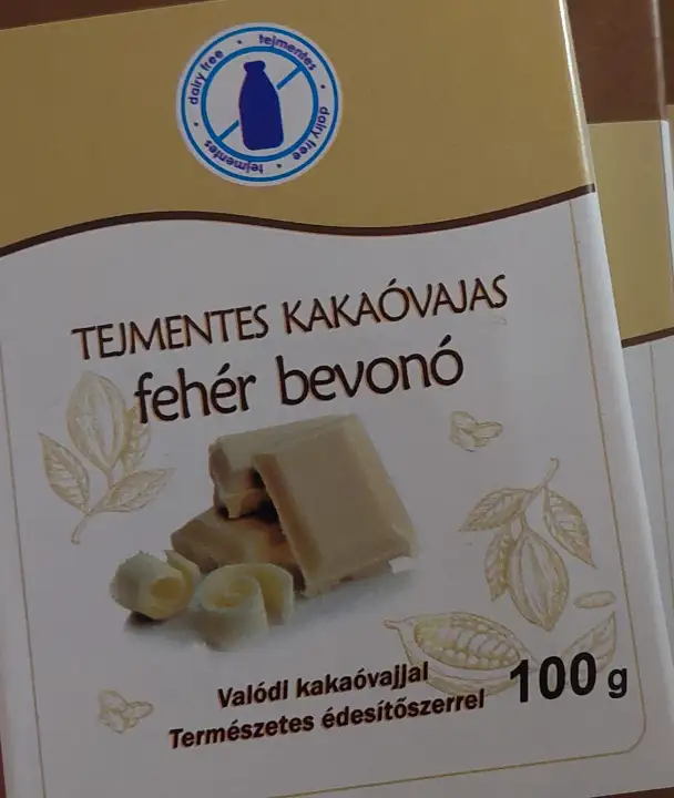 MG Tejmentes  fehér bevonó édesítőszerrel táblás 100g