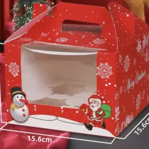 Muffin doboz - Karácsonyi 4db muffinhoz