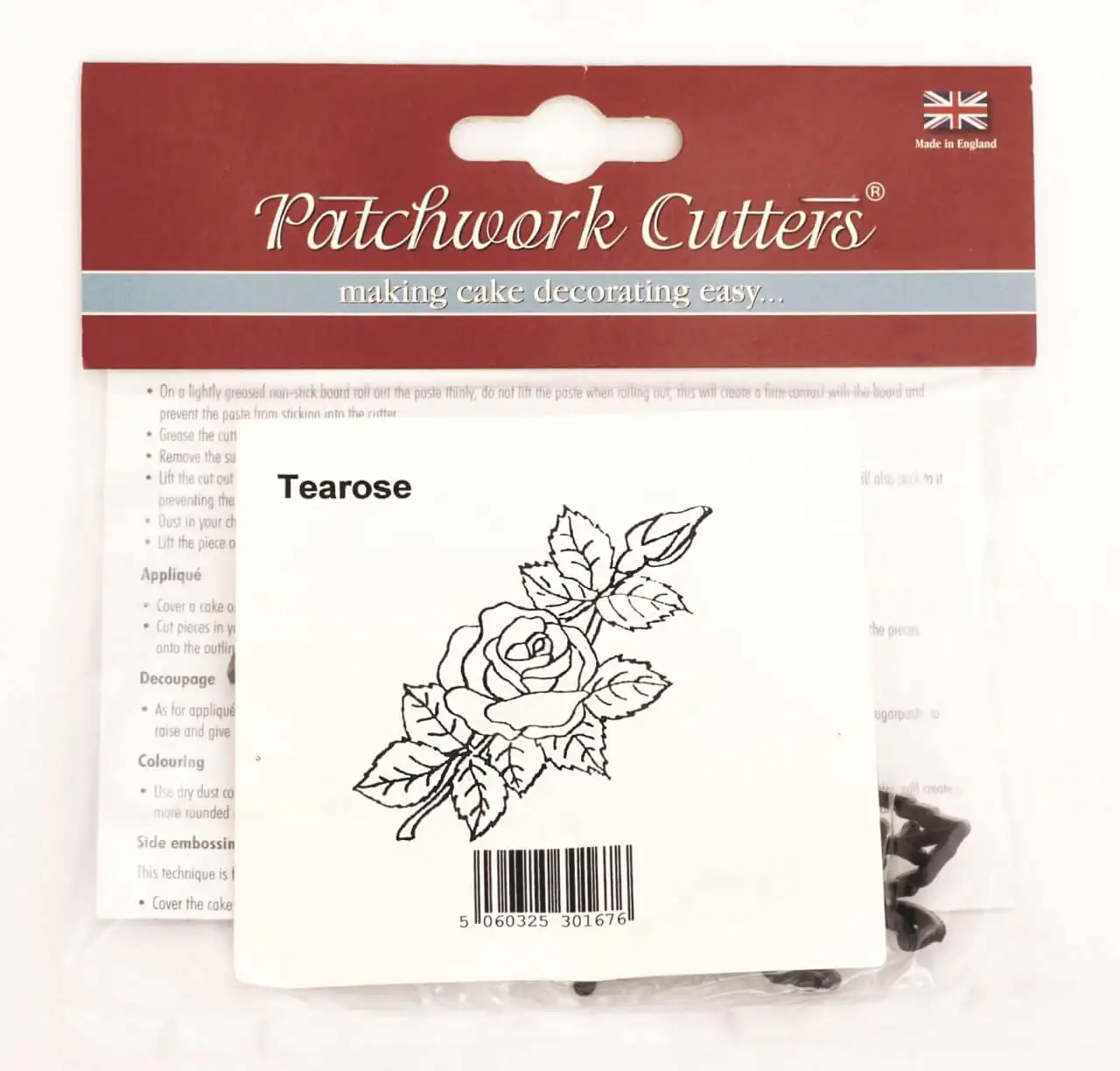 Patchwork kiszúró szett - Tearózsa