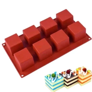 8 részes szilikon forma, mousse forma, mignon forma - Kockák