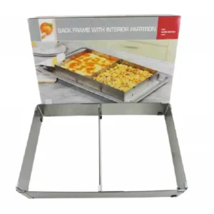 Állítható  szögketes sütőkeret elválasztóval  - 10cm magas