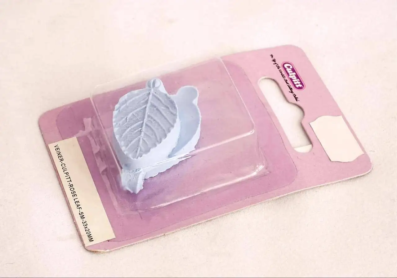 Rózsa levél szilikon erező szett - kis méret - 2db Culpitt