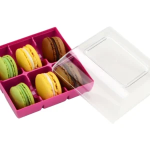 Silikomart macaron tartó 6db-hoz - Fukszia