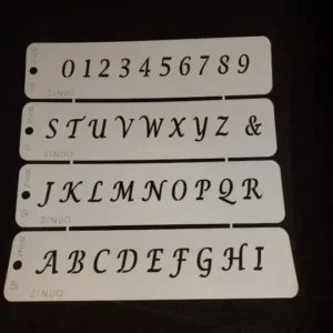 Stencil -  Nyomtatott Betűk, Számok