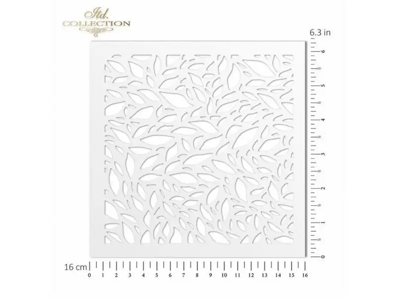 Stencil - Levelek 16x16cm