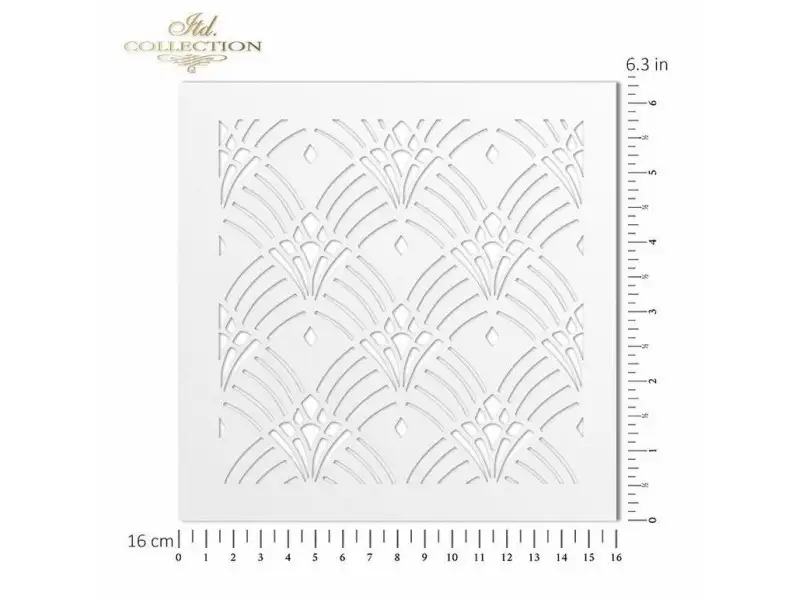 Stencil - Tapéta minta 1. 16x16cm