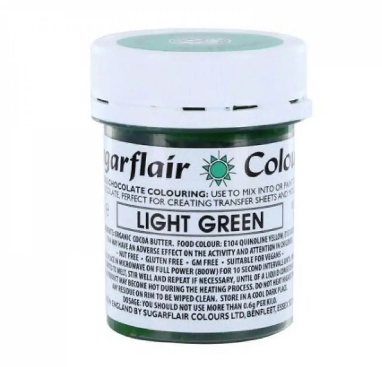 Sugarflair Csokifesték 35g – Világoszöld