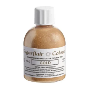 Sugarflair Ehető Cukorcsillám  (csillámporos)  Arany 100g