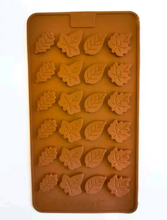 Szilikon csokiöntő forma - Levelek 4 féle