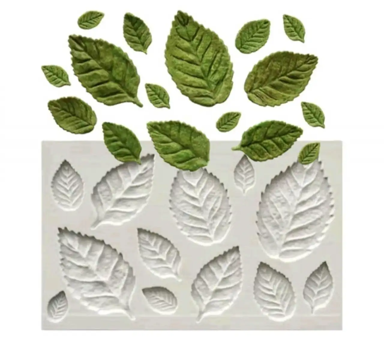 Szilikon fondant formázó - Levelek