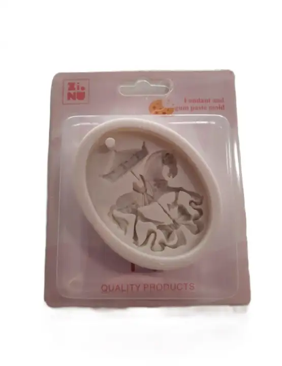 Szilikon fondant mintázó forma - Körhinta lovacska
