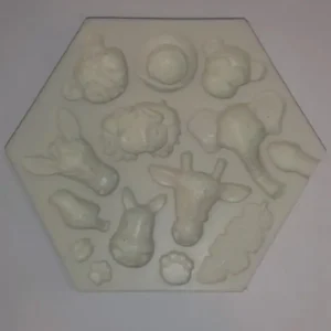 Szilikon forma - Szafari állatok