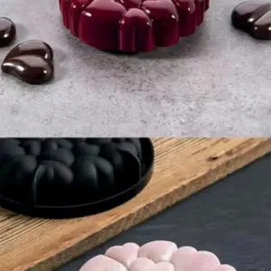 Szilikon forma, mousse forma - 3D szivecskés