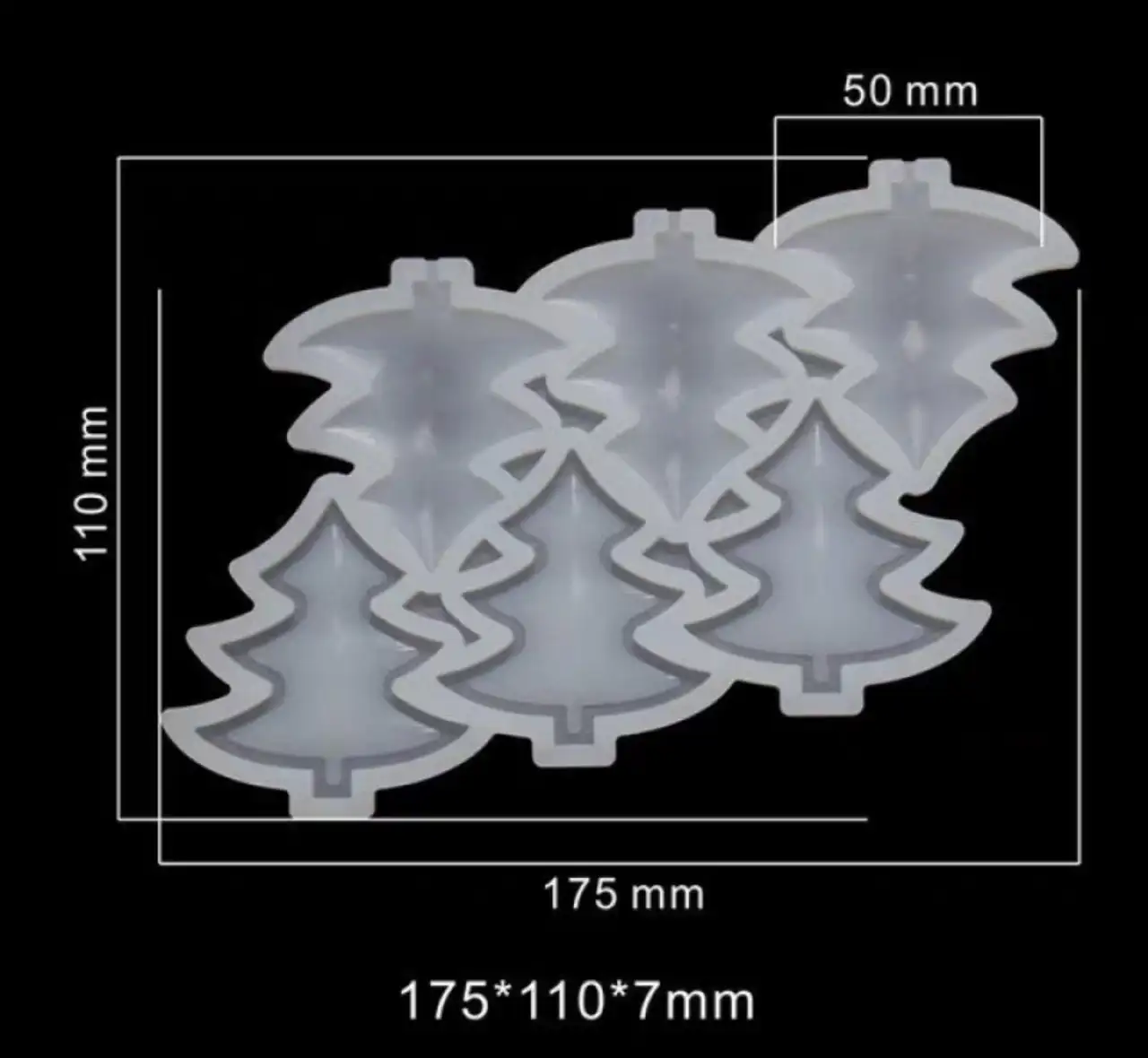 Szilikon nyalóka forma - Fenyő