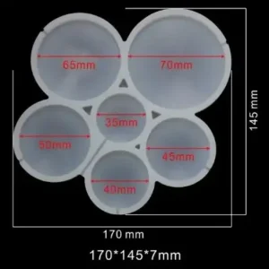 Szilikon nyalóka forma - több méretű kerek