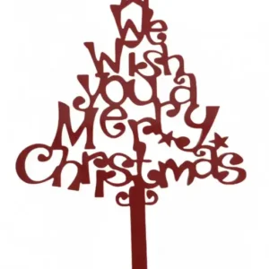 Torta beszúró - Marry Christmas akril