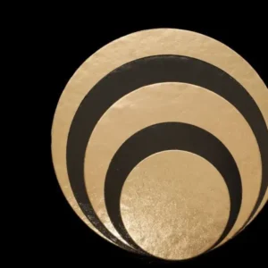 Tortaalátét Black and Gold kollekció – Vastag,  kerek 32 cm