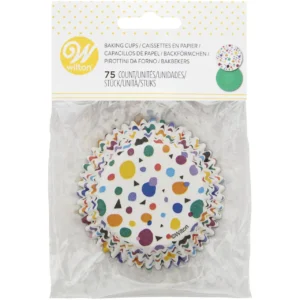 Wilton muffin kapszli - Pöttyös farsang 75db/cs