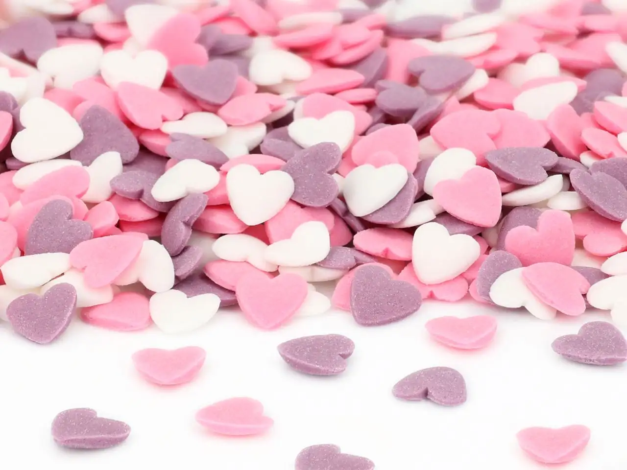 Cake-Masters Szórócukor - Szívecskék - Rózsaszín, Lila, Fehér 60g