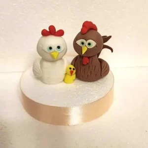 Cukorfigura - Farm állatok - Csirkék