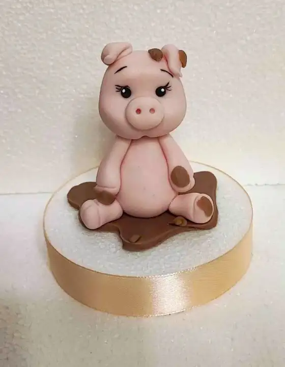 Cukorfigura - Farm állatok - Malac