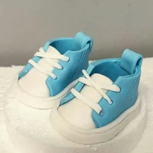 Cukorfigura - Kék baba cipők