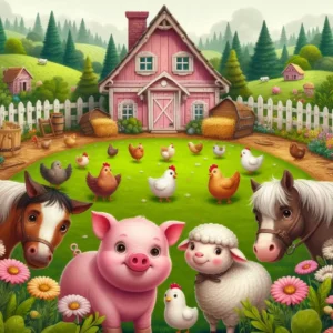 Farm állatok szögletes 20x20