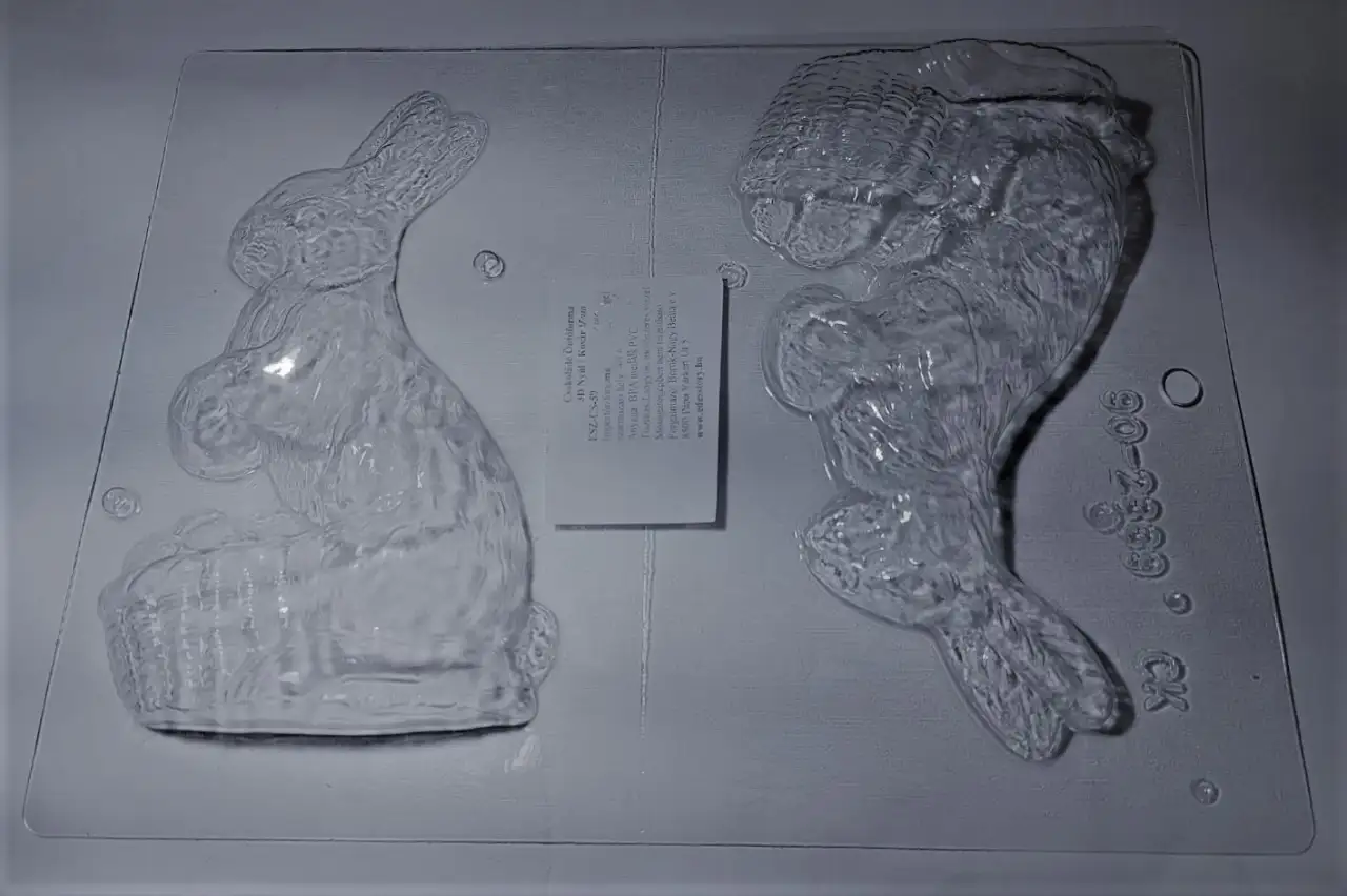 Csoki forma - 3D Nyúl / Kosár 15cm