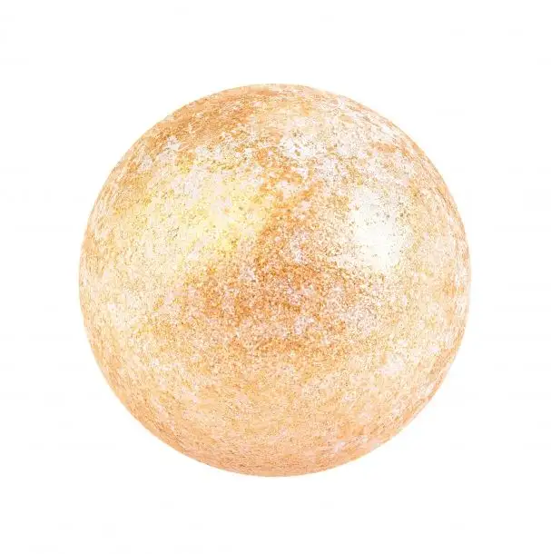 Csokoládé dekoráció  - Gyöngyház Arany Gömb 7db 27mm