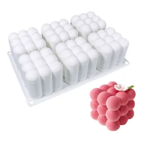 6 részes szilikon forma, mousse forma – Buborék kockák