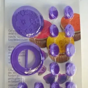 Fondant és sütemény mintázó szett szilikon - 14 részes virágok