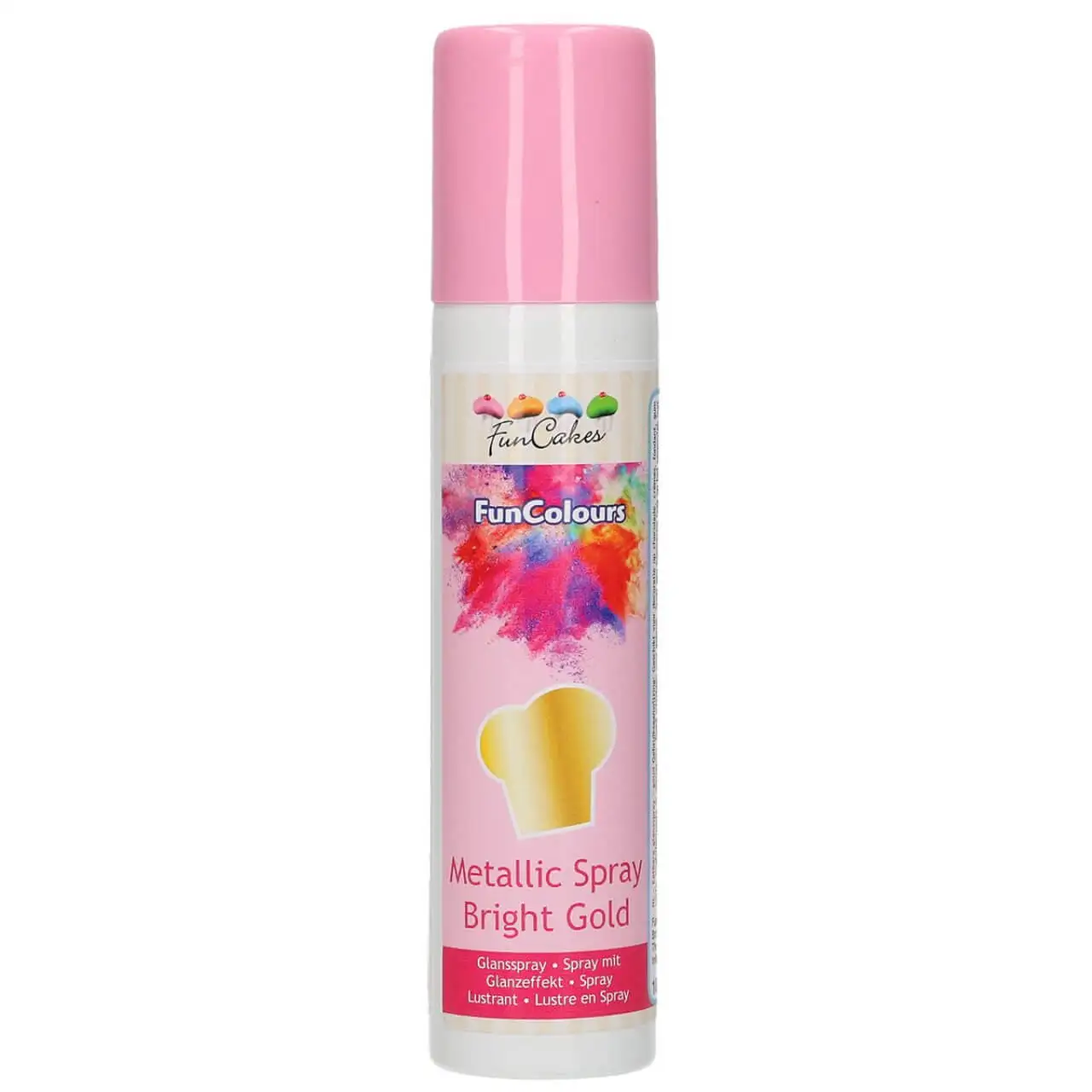 FunCakes Ételfesték Spray -  Metál Arany 100ml