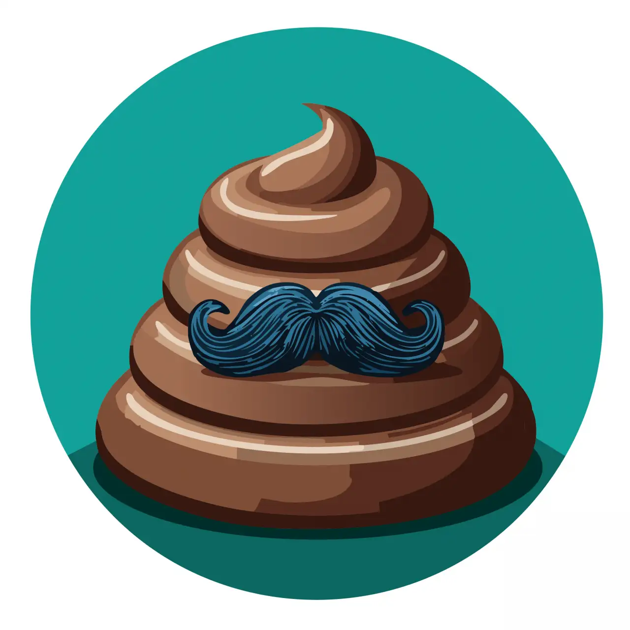 Bajszosszar kerek 20cm