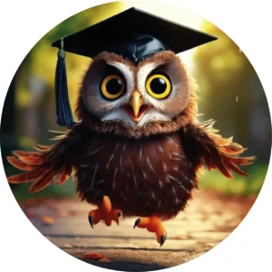 Ballagás bagoly (ugráló bagoly) kerek 20cm