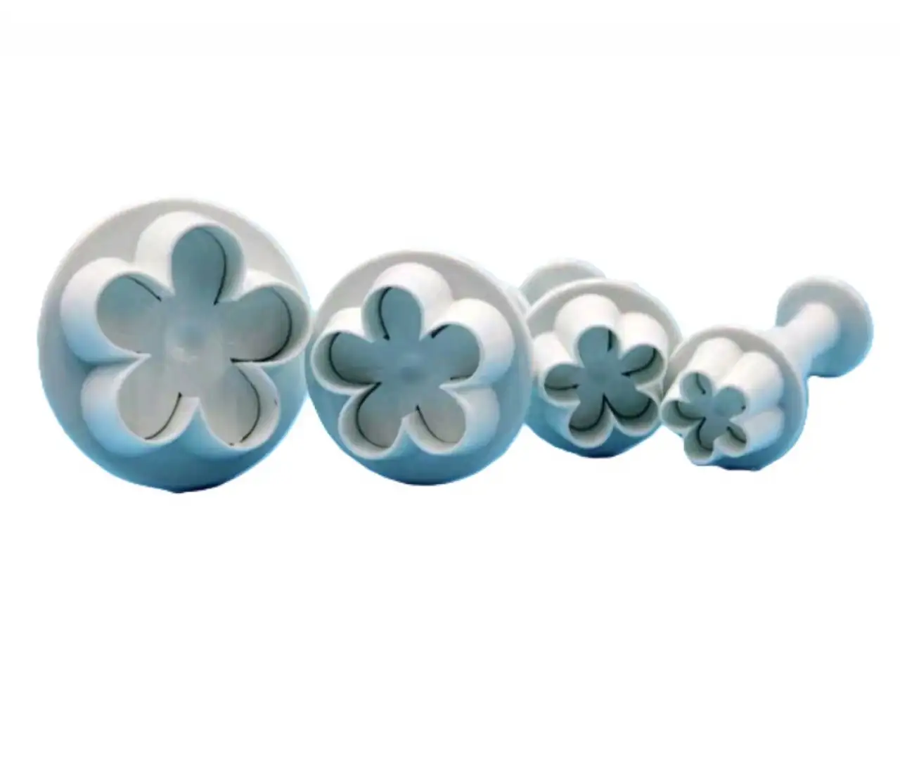 Kiszúró - Rugós fondant kiszúró - Cseresznyevirág 4db-os