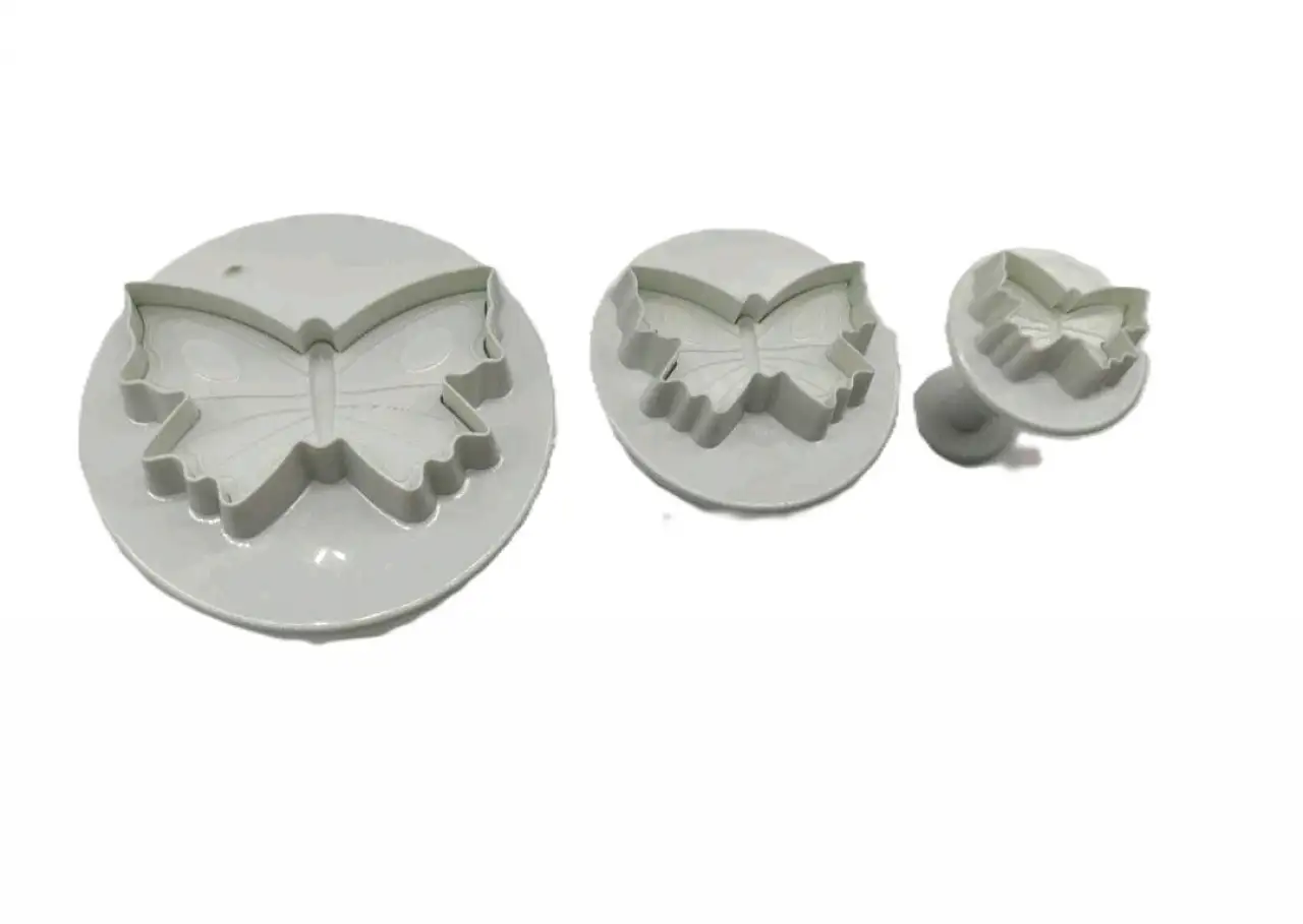 Kiszúró - Rugós fondant kiszúró - Pillangók 3db-os