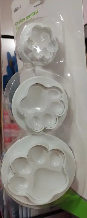 Kiszúró - Rugós fondant kiszúró - Tappancs 3db-os