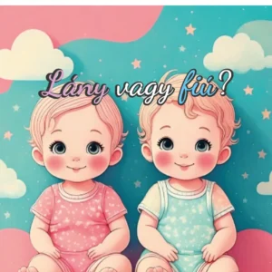 Boy or Girl szögletes 2 baby 20x20cm