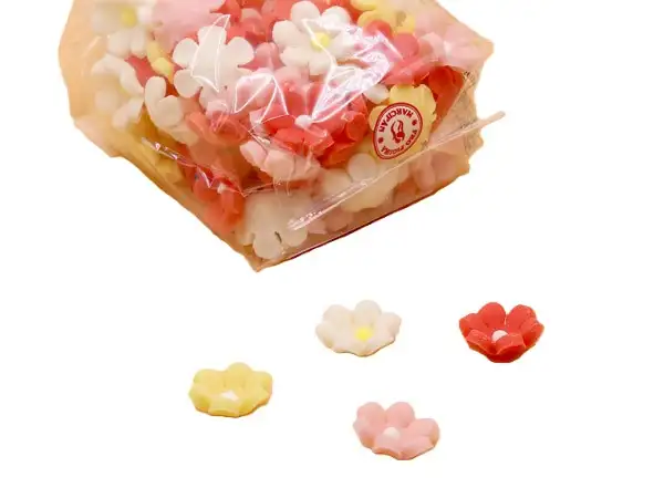 Marcipán Apró virág  Pro .- Fehér  (kb.:1,5cm)