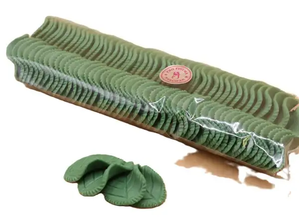 Marcipán levél Pro. - Kis levél zöld (3cm)