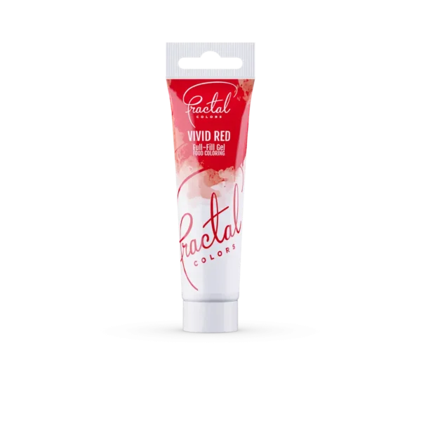 Fractal - Full - Fill Gél Állagú Ételszínezék - Élénk Piros ( Vived Red ) - 30G