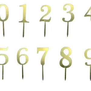 Torta beszúró szám arany