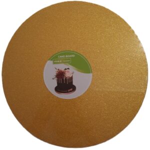 Tortadob arany csillogó 30cm 12mm vastag