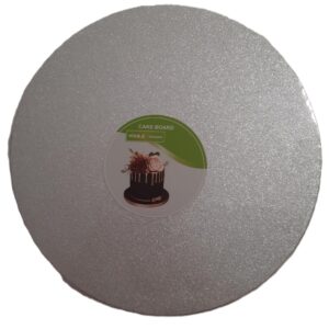 Tortadob ezüst csillogó 30cm 12mm vastag