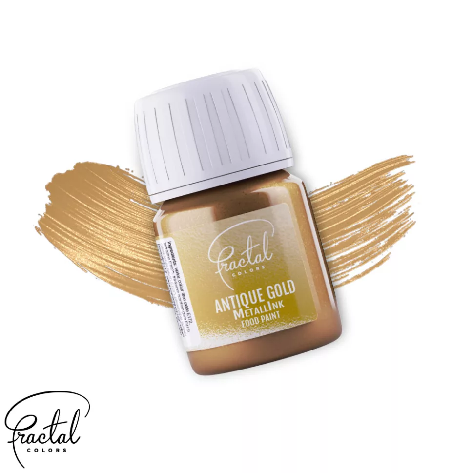 Fractal - Metallink Food Paint - Antique Gold 30g