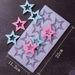 Csokoládé dísz öntőforma - Csillag