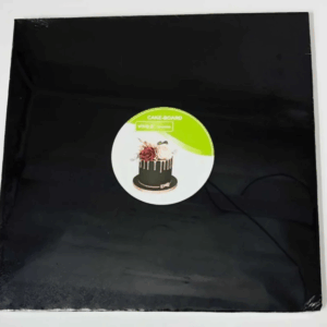 Tortadob szögletes - fekete 25*25 12mm vastag