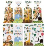 Sütis tasak - Safari állatok - Sütinyalókához, keszhez, aprósütihez - 12db