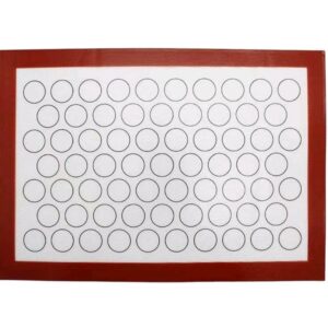 Óriás szilikon macaron nyújtólap, sütőlap - Fehér