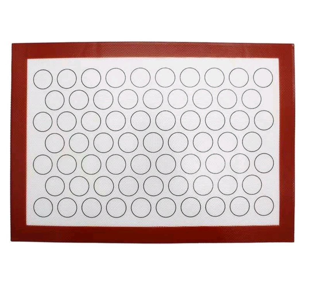 Óriás szilikon macaron nyújtólap, sütőlap - Fehér